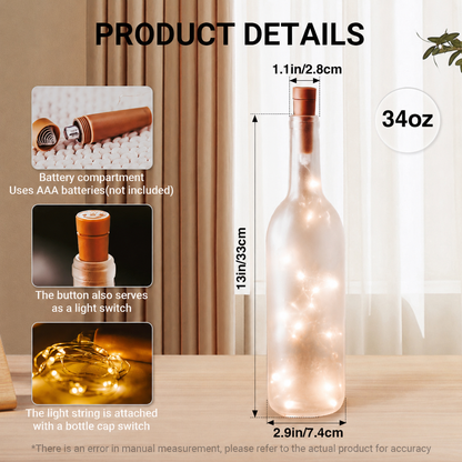 Grateful Dead Bottle Lamp – Touch of Grey & Dancing Bears Light, Psychedelic Rock Decor Gift for Deadheads