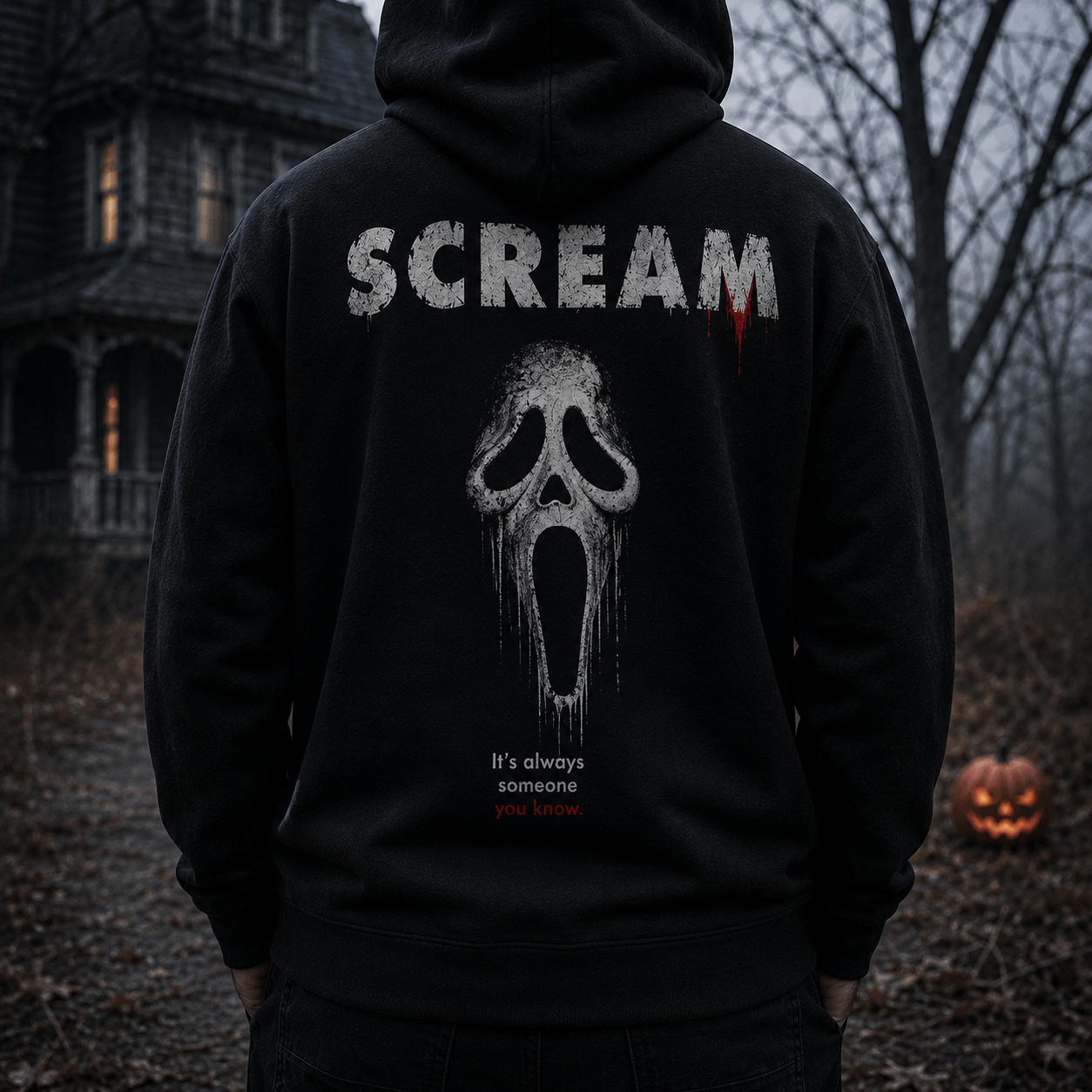 Scream Ghostface Halloween Hoodie – Horror Movie 3D Print Pullover for Horror Fans