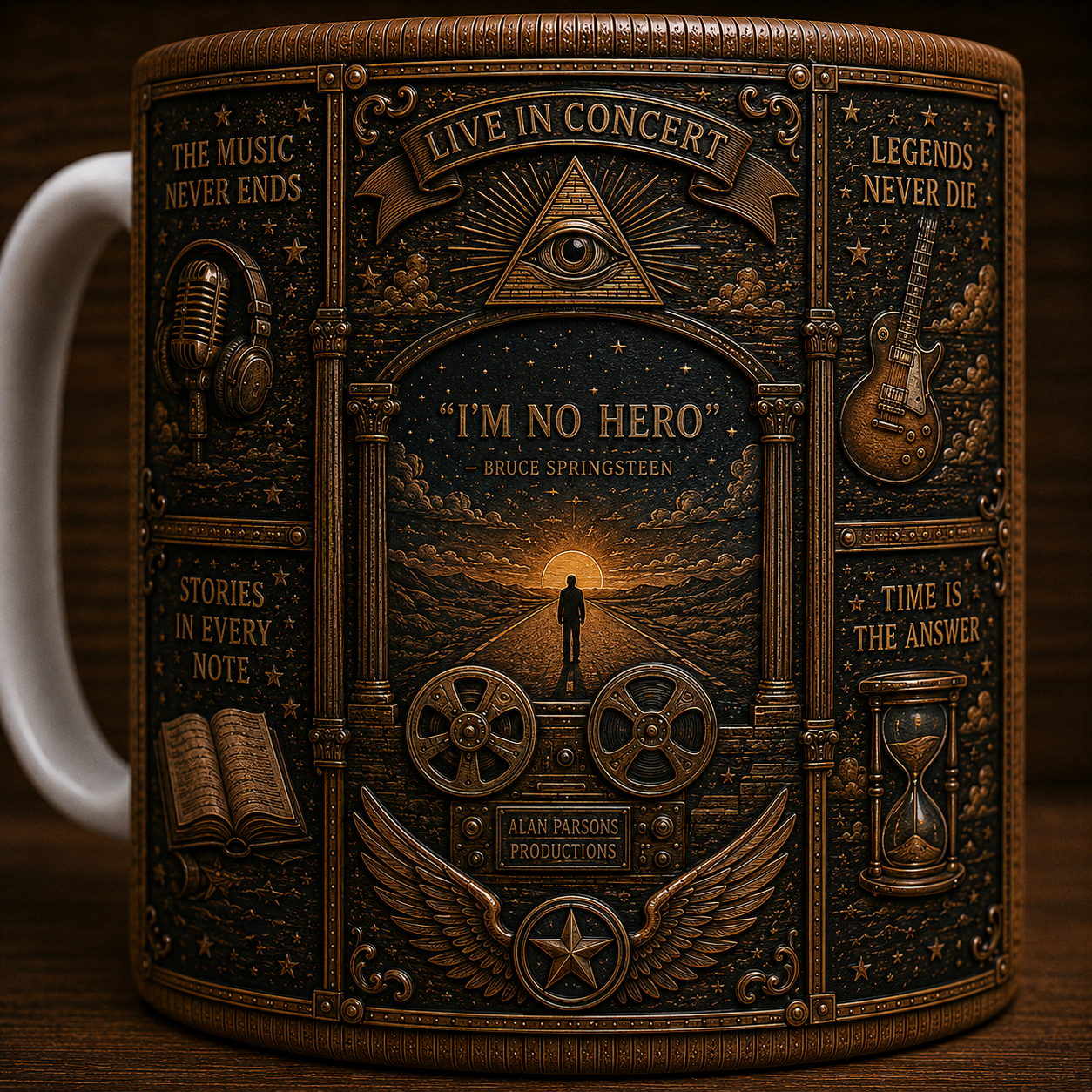 The Alan Parsons Project Mug, Vintage Alan Parsons Project Coffee Mug, Classic Rock Ceramic Cup, Eye in the Sky Mug, APP Fan Gift