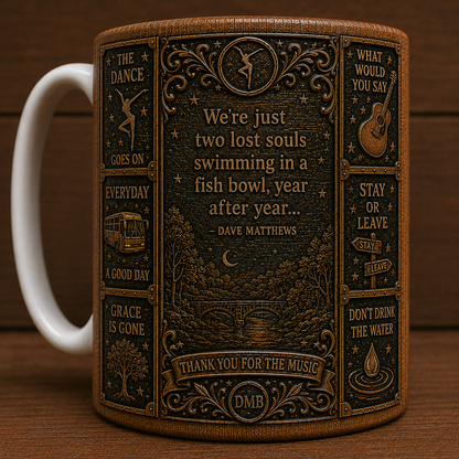 Dave Matthews Band Mug, Vintage Dave Matthews Band Coffee Mug, DMB Ceramic Cup, #41 Mug, Ants Marching Gift, Dave Matthews Fan Gift