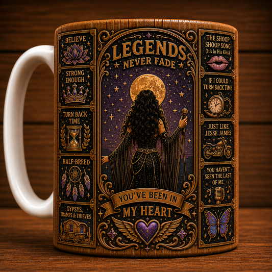 Cher Believe Mug, Vintage Cher Coffee Mug, Icon Legend Timeless Ceramic Mug, Believe Gift for Cher Fans, Pop Music Lover Mug