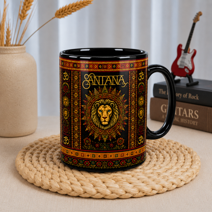 Santana Band Ceramic Mug Latin Rock Music Fan Gift Classic Rock Collectible