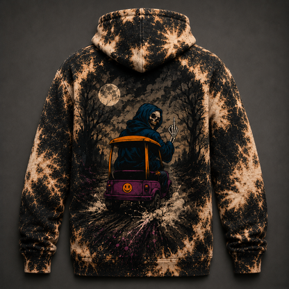 Funny GhostFace Golf Cart Hoodie – "Send Your Location" Halloween All Over Print Hoodie,  Spooky Hooded Sweatshirt