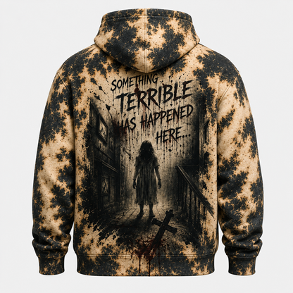 The Exorcist Horror Hoodie – Creepy Demon Girl Halloween All Over Print Hoodie, Haunted House Gothic Sweatshirt, Spooky Horror Gift
