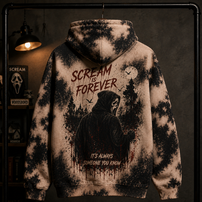 Ghostface Halloween Hoodie – What's Your Favorite Scary Movie? Horror All Over Print Hoodie, Slasher Halloween Sweatshirt, Gothic Gift