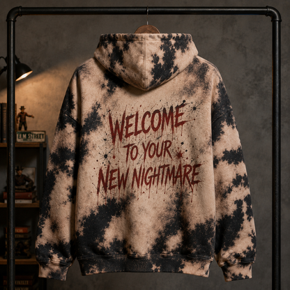 Freddy Krueger Halloween Hoodie – Never Sleep Again Horror All Over Print Hoodie, Elm Street Gothic Sweatshirt, Slasher Movie Fan Gift