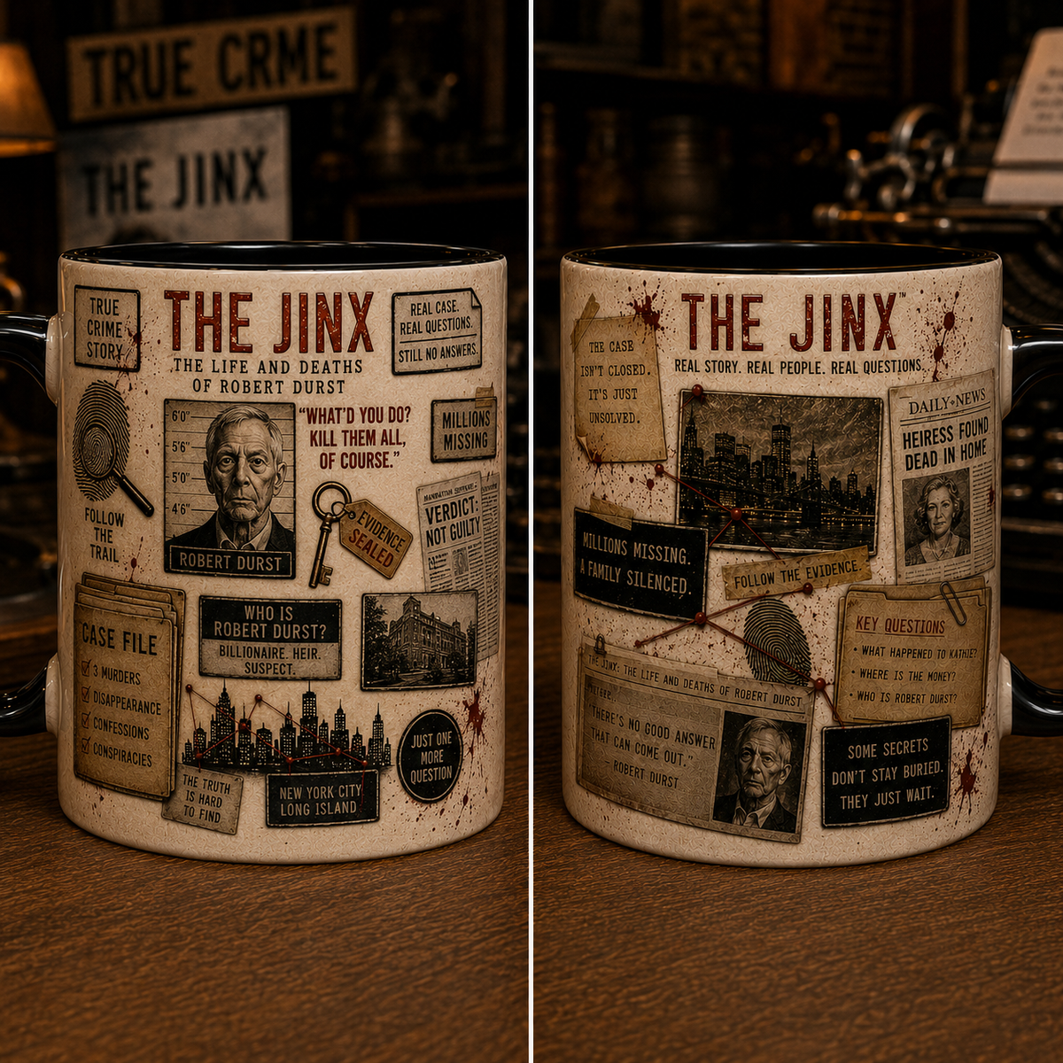 The Jinx Robert Durst True Crime Coffee Mug – Documentary Fan Gift | True Crime Lover Ceramic Mug
