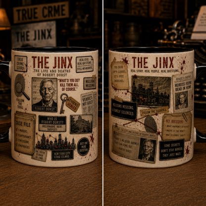 The Jinx Robert Durst True Crime Coffee Mug – Documentary Fan Gift | True Crime Lover Ceramic Mug