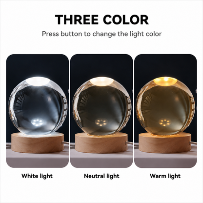 Bride of Frankenstein Crystal Ball Night Light – Gothic Horror Crystal Globe, Monster Couple Decor, Halloween Bedroom Light, Horror Lover Gift