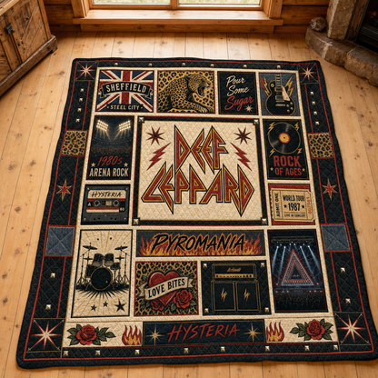 Def Leppard Quilt Blanket – Iconic Symbol Inspired High Quality Quilt Blanket
