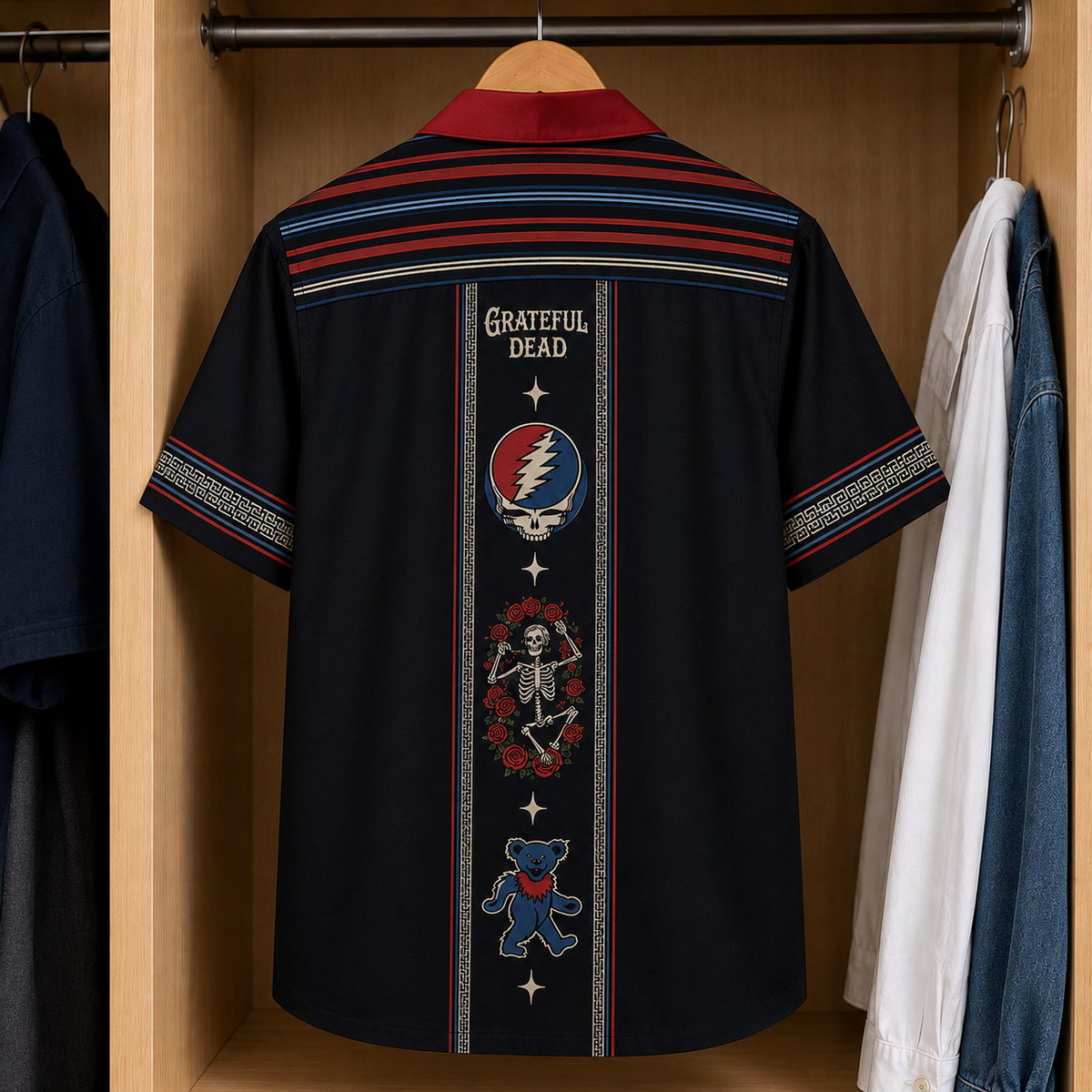 Grateful Dead Luxury Design Hawaiian Shirt - Mexican Inpsired Hawaiian Shirt