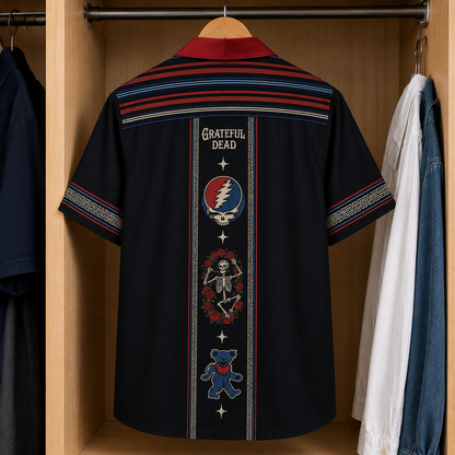 Grateful Dead Luxury Design Hawaiian Shirt - Mexican Inpsired Hawaiian Shirt
