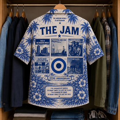 The Jam Tropical Hawaiian Shirt - Tropical Inpsired Hawaiian Shirt Iconic Album Cover