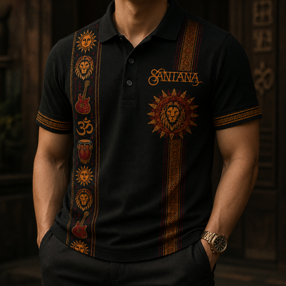 Santana Luxury Design Men Polo - Mexican Inpsired Polo