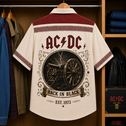 ACDC Luxury Hawaiian Shirt - Mexican Inspired Hawaiian Shirt White Version