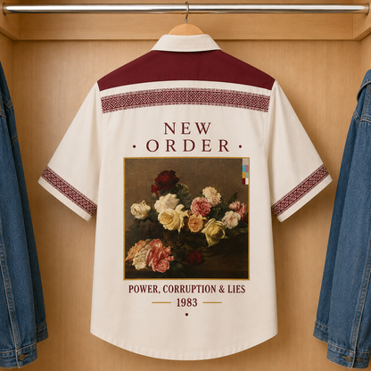 New Order Luxury Hawaiian Shirt - Mexican Inspired Hawaiian Shirt White Version