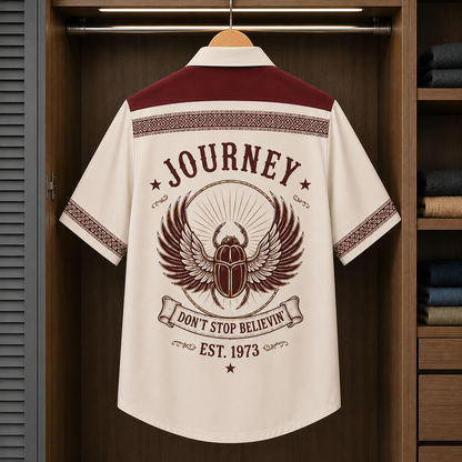 Journey Luxury Hawaiian Shirt - Mexican Inspired Hawaiian Shirt White Version