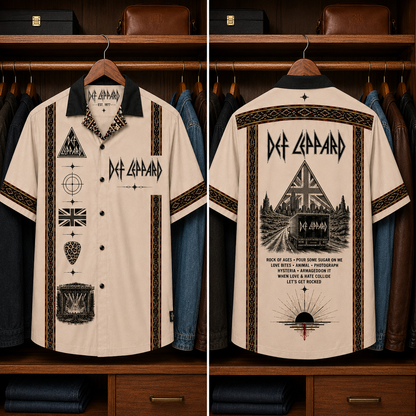 Def Leppard Luxury Hawaiian Shirt - Mexican Inspired Hawaiian Special Shirt