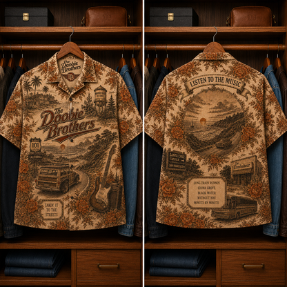 The Doobie Brothers Luxury Hawaiian Shirt - Mexican Inspired Hawaiian Special Shirt