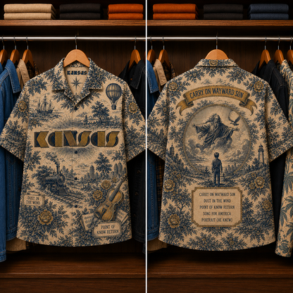 Kansas Luxury Hawaiian Shirt - Mexican Inspired Hawaiian Special Shirt
