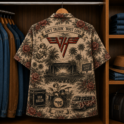 Van Halen Luxury Hawaiian Shirt - Tropical Inspired Hawaiian Special Shirt