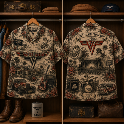 Van Halen Luxury Hawaiian Shirt - Tropical Inspired Hawaiian Special Shirt