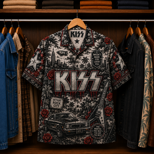 KISS Luxury Hawaiian Shirt - Tropical Inspired Hawaiian Special Shirt