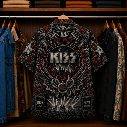KISS Luxury Hawaiian Shirt - Tropical Inspired Hawaiian Special Shirt