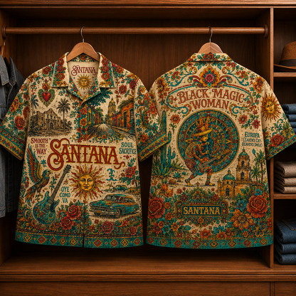 Santana Luxury Hawaiian Shirt - Tropical Inspired Hawaiian Special Shirt