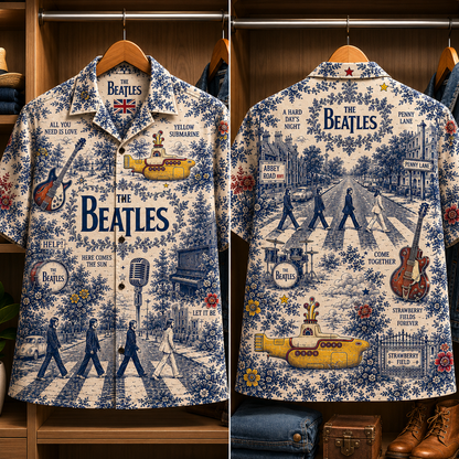 The Beatles Luxury Hawaiian Shirt - Tropical Inspired Hawaiian Special Edition