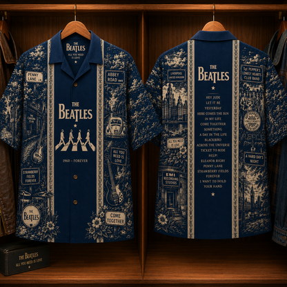 The Beatles Luxury Hawaiian Shirt - Designer Brand Inspired Hawaiian Special Edition