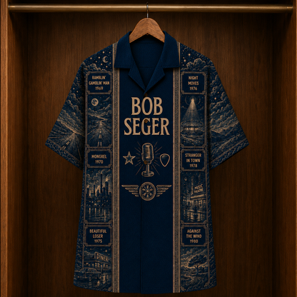 Bob Seger Luxury Hawaiian Shirt - Designer Brand Inspired Hawaiian Special Edition
