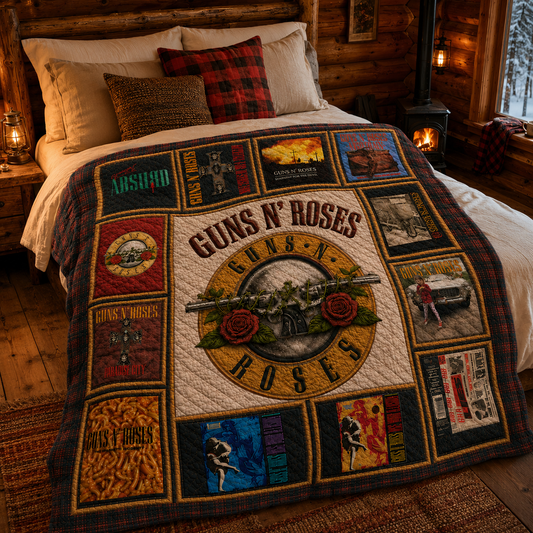 Gun N' Roses Quilt Blanket – A Psychedelic Journey in Every Stitch