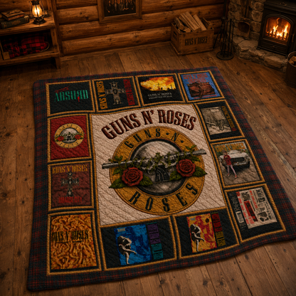 Gun N' Roses Quilt Blanket – A Psychedelic Journey in Every Stitch