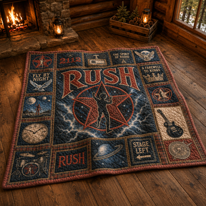 Rush Quilt Blanket – A Psychedelic Journey in Every Stitch