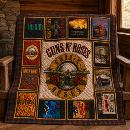 Gun N' Roses Quilt Blanket – A Psychedelic Journey in Every Stitch
