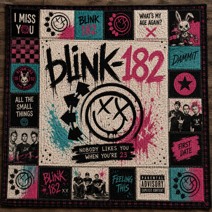 Blink-182 Quilt Blanket – A Journey in Every Stitch