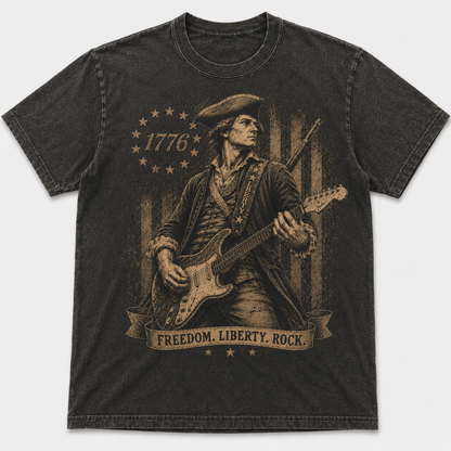 1776 Minuteman Freedom Liberty Rock Tee - 4th of July Inpired Tee