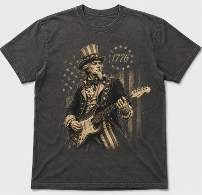 Uncle Sam Rocks 1776 Vintage Tee - 4th of July Inpired Tee