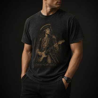 1776 Revolutionary Guitar Patriot Tee - 4th of July Inpired Tee
