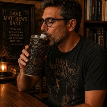 Dave Matthews Band 20oz Stainless Steel Tumbler, DMB Travel Mug, Dave Matthews Coffee Tumbler, Double Wall Insulated Cup, Gift for Dave Matthews Band Fans