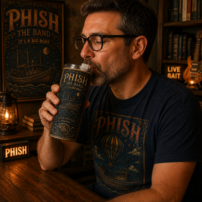 Phish Band 20oz Stainless Steel Tumbler, Phish Travel Mug, Double Wall Insulated Coffee Tumbler, Jam Band Gift for Phish Fans