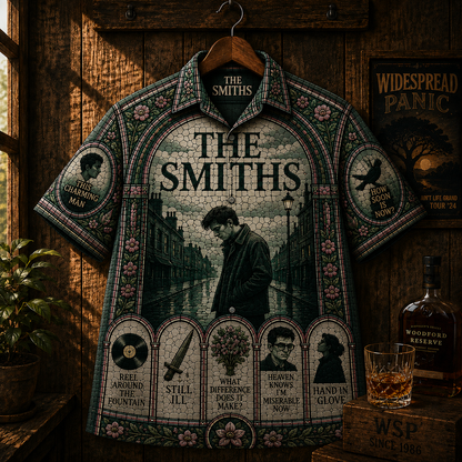 The Smiths Hawaiian Shirt - Vintage Indie Rock Button-Up Shirt Retro Alternative Music Fan Gift