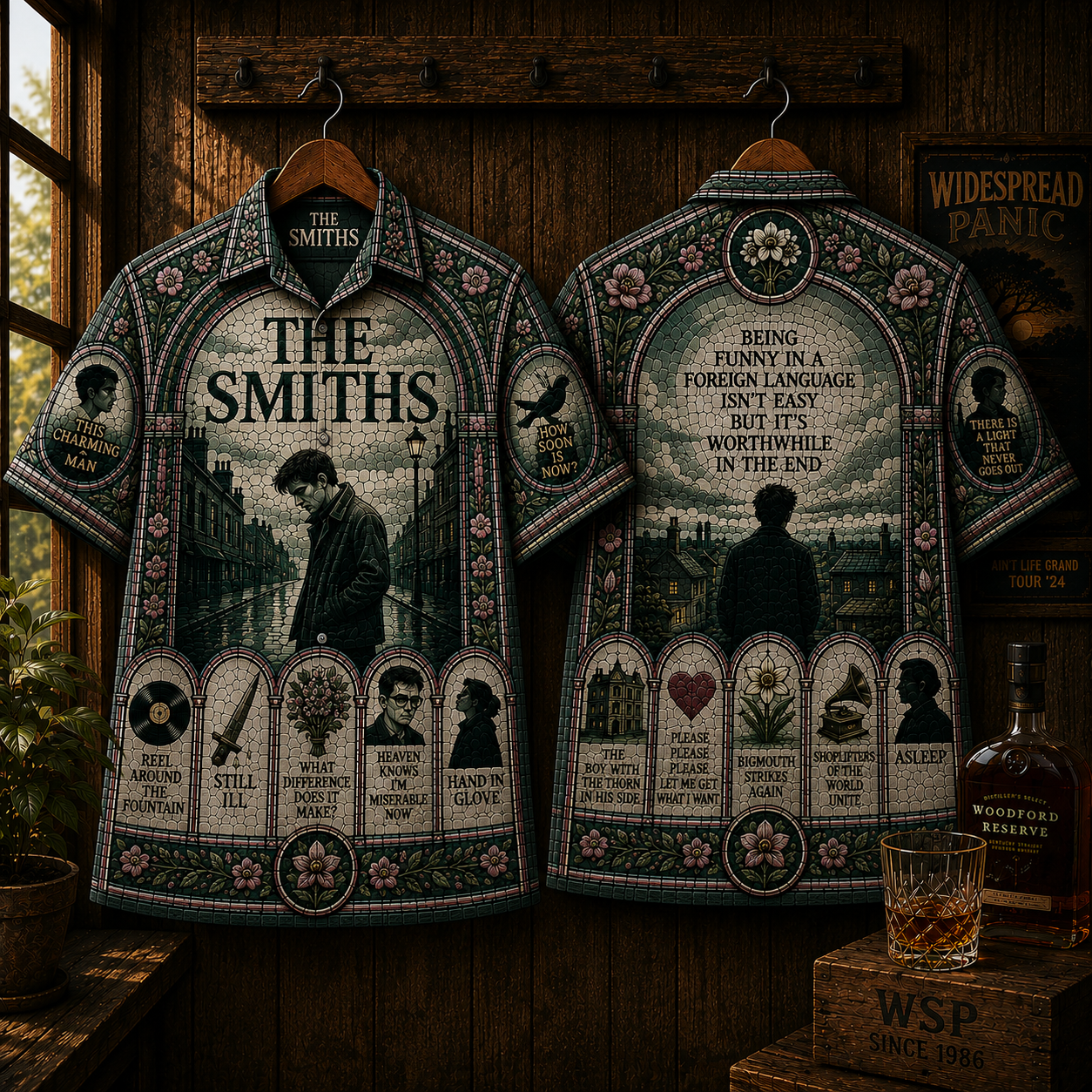 The Smiths Hawaiian Shirt - Vintage Indie Rock Button-Up Shirt Retro Alternative Music Fan Gift