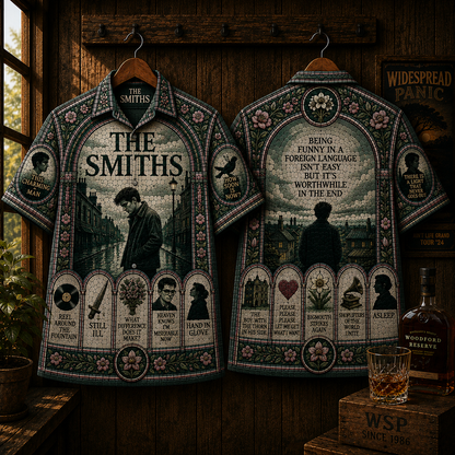 The Smiths Hawaiian Shirt - Vintage Indie Rock Button-Up Shirt Retro Alternative Music Fan Gift
