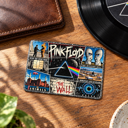 Pink Floyd Credit Card Sticker, Dark Side of the Moon Wish You Were Here Card Skin, Vintage Progressive Rock Vinyl Gift