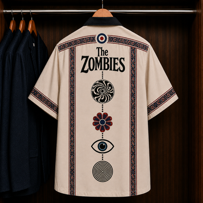 The Byrds Mr. Tambourine Man Bohemian Hawaiian Shirt - Mexican Inspired Hawaiian Shirt White Version (Copy)
