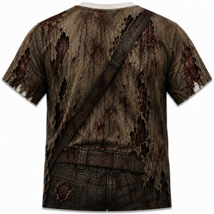 Jason Voorhees 3D All Over Print T-Shirt – Horror Slasher Costume Shirt, Hockey Mask Graphic Tee, Camp Crystal Lake Inspired Halloween Gift