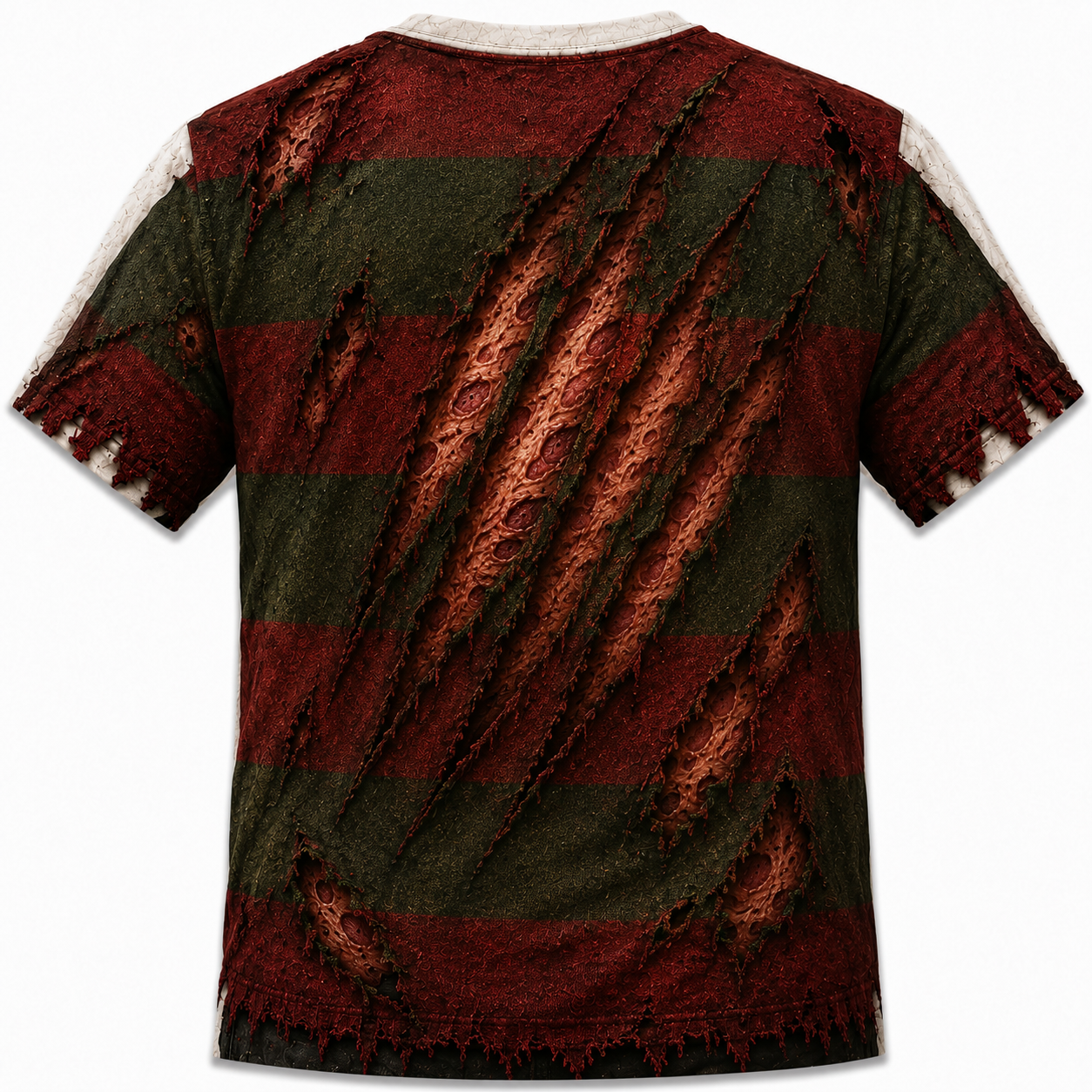 Freddy Krueger 3D All Over Print T-Shirt – Horror Movie Inspired Costume Shirt, Nightmare Slasher Graphic Tee, Halloween Cosplay Gift for Men & Women