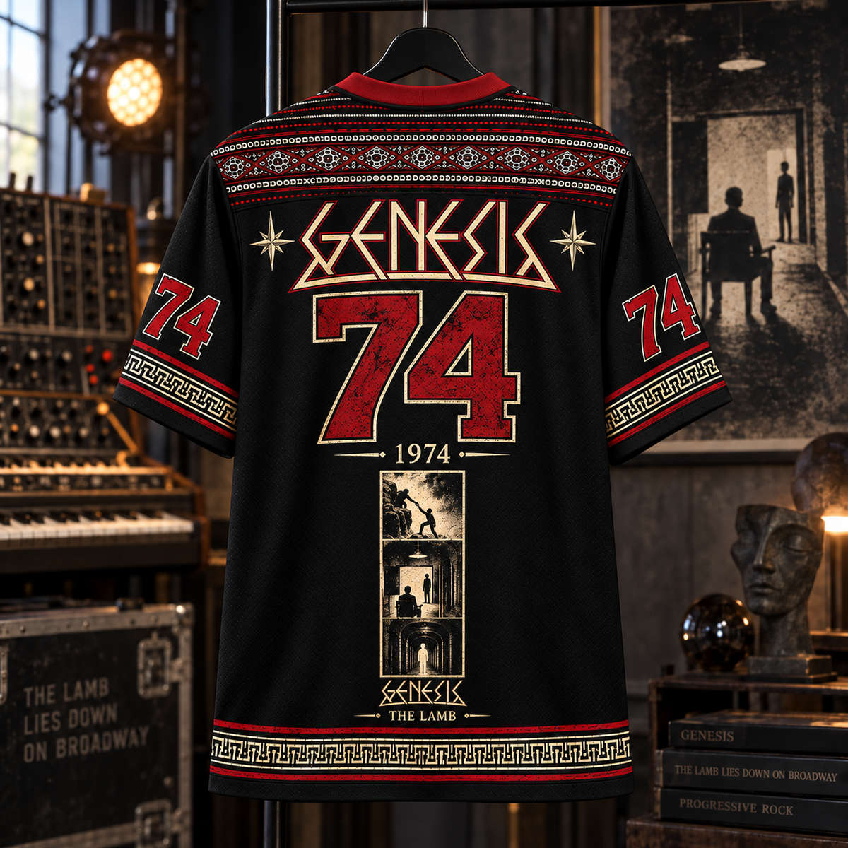 Genesis Jersey, The Lamb Lies Down on Broadway Graphic Shirt, Progressive Rock Band Jersey Gift